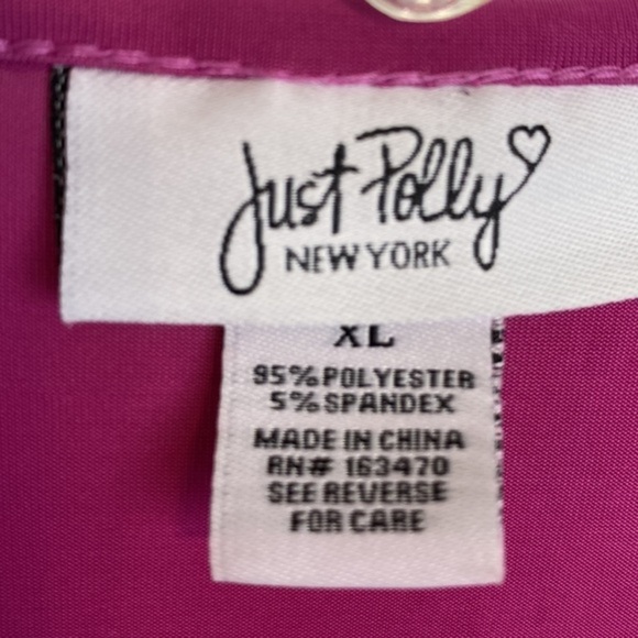 Just Polly New York. Size X-Large  crop top long sleeve. - Picture 6 of 7